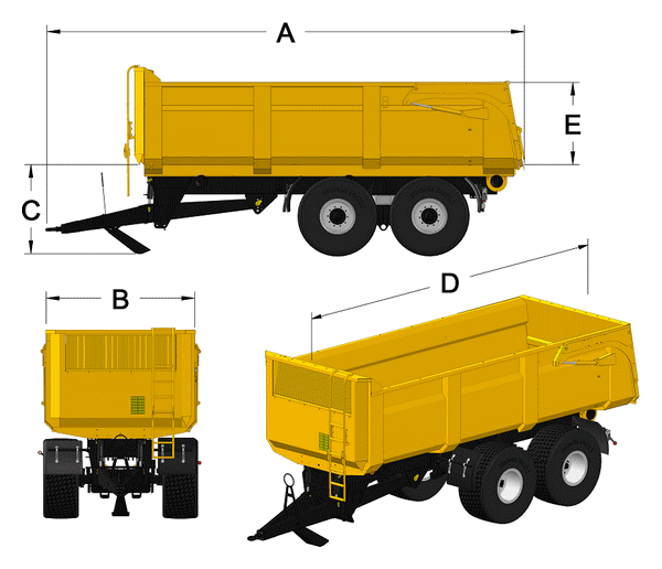 Tandem-Muldenkipper