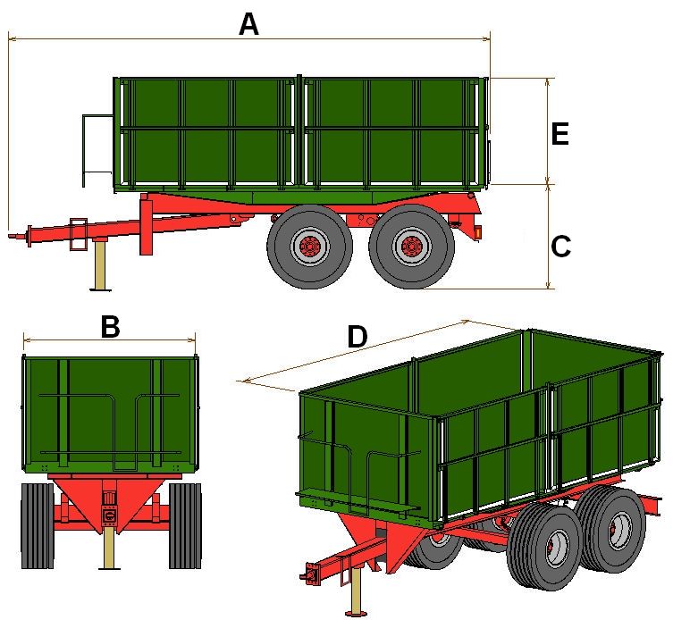 Tandem Dreiseitenkipper